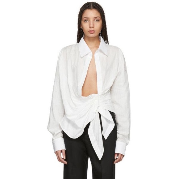 ❗️SOLD❗️Jacquemus La Chemise Bahia knotted cotton - Picture 3 of 11